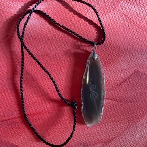 ‘S’ stone necklace